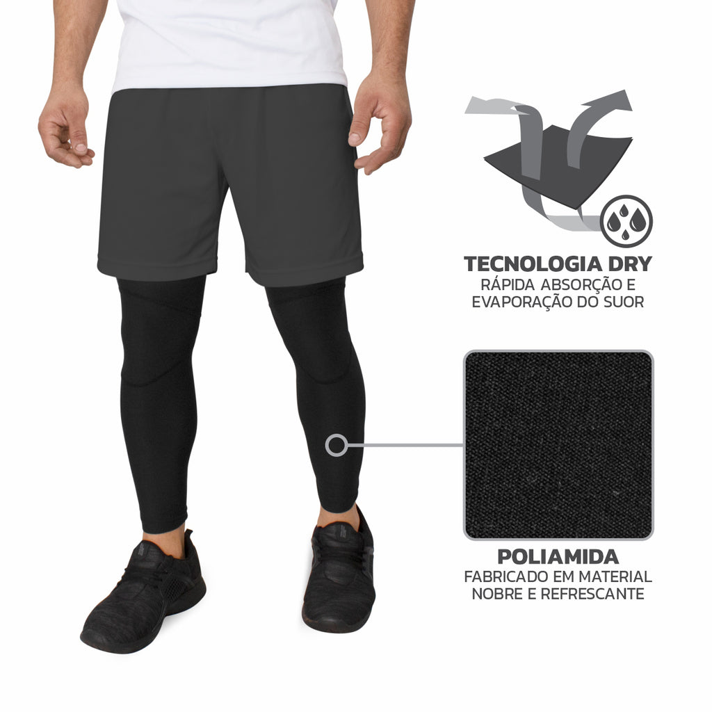 Kit Manguito Longo Elástico Pro FPS UV 50+ + Pernito Esportivo Pro Proteção Solar UV50+