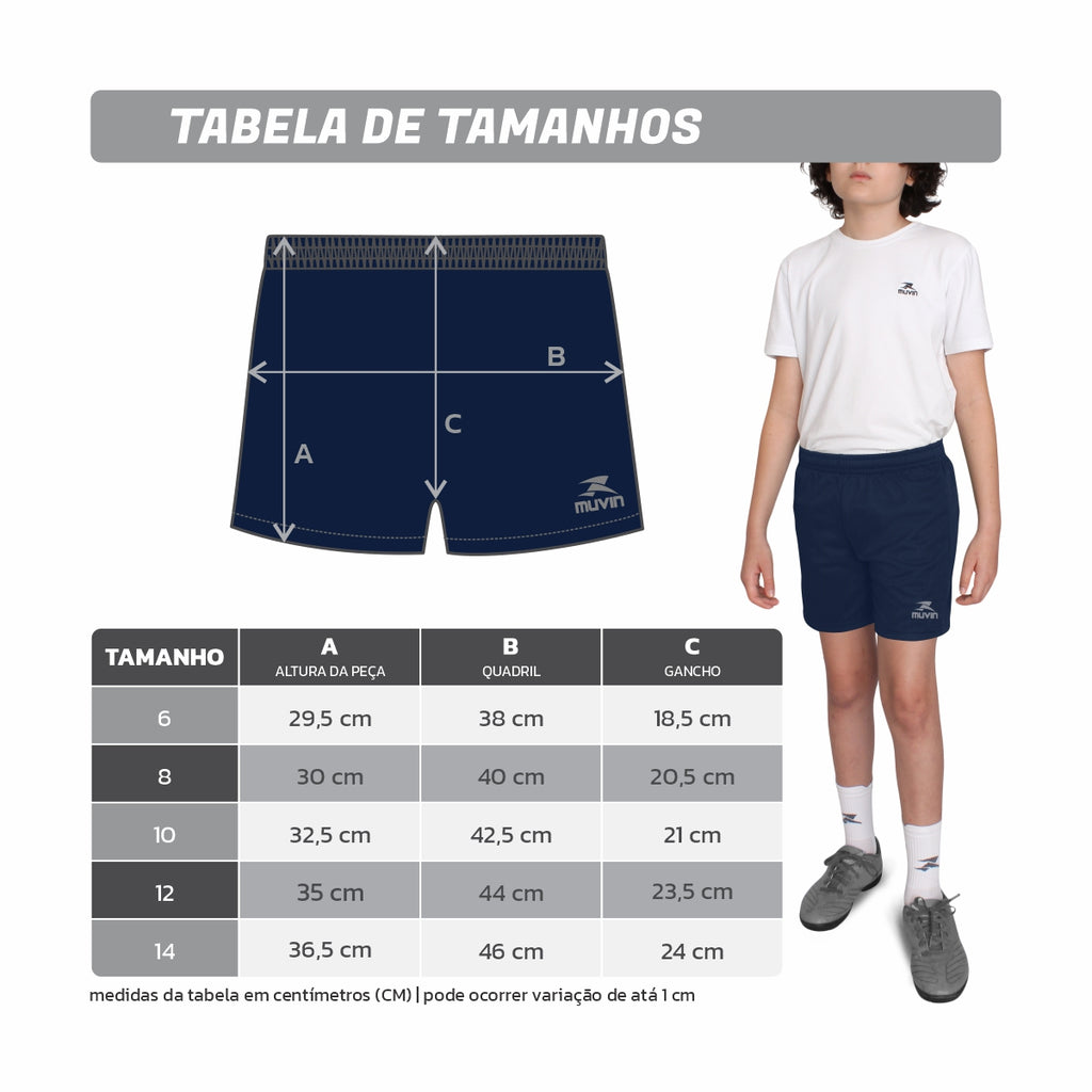 Short Esportivo Basic - Infantil