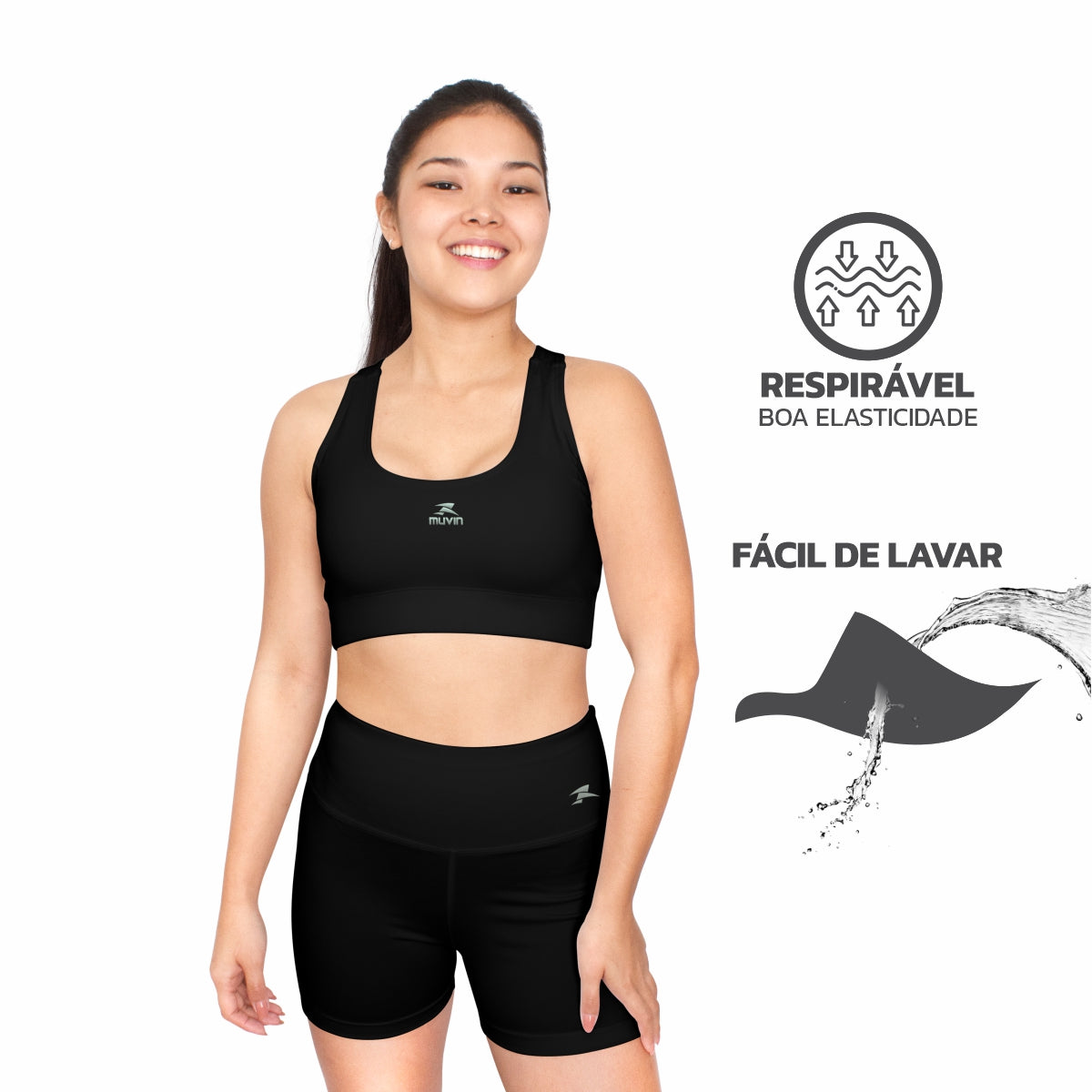 Kit Short + Top Nadador Fitness Basic