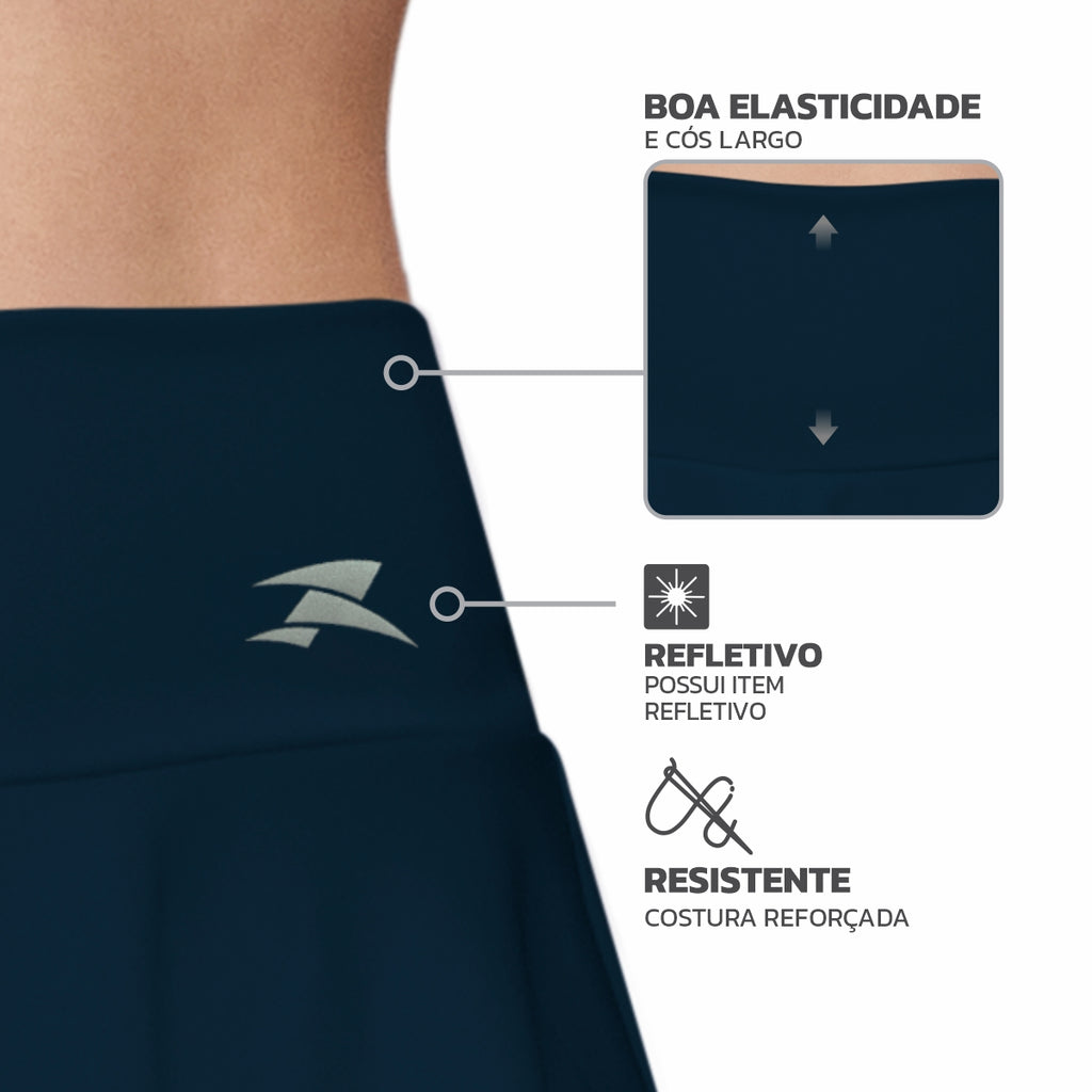 Short Saia Fitness Basic - Feminino