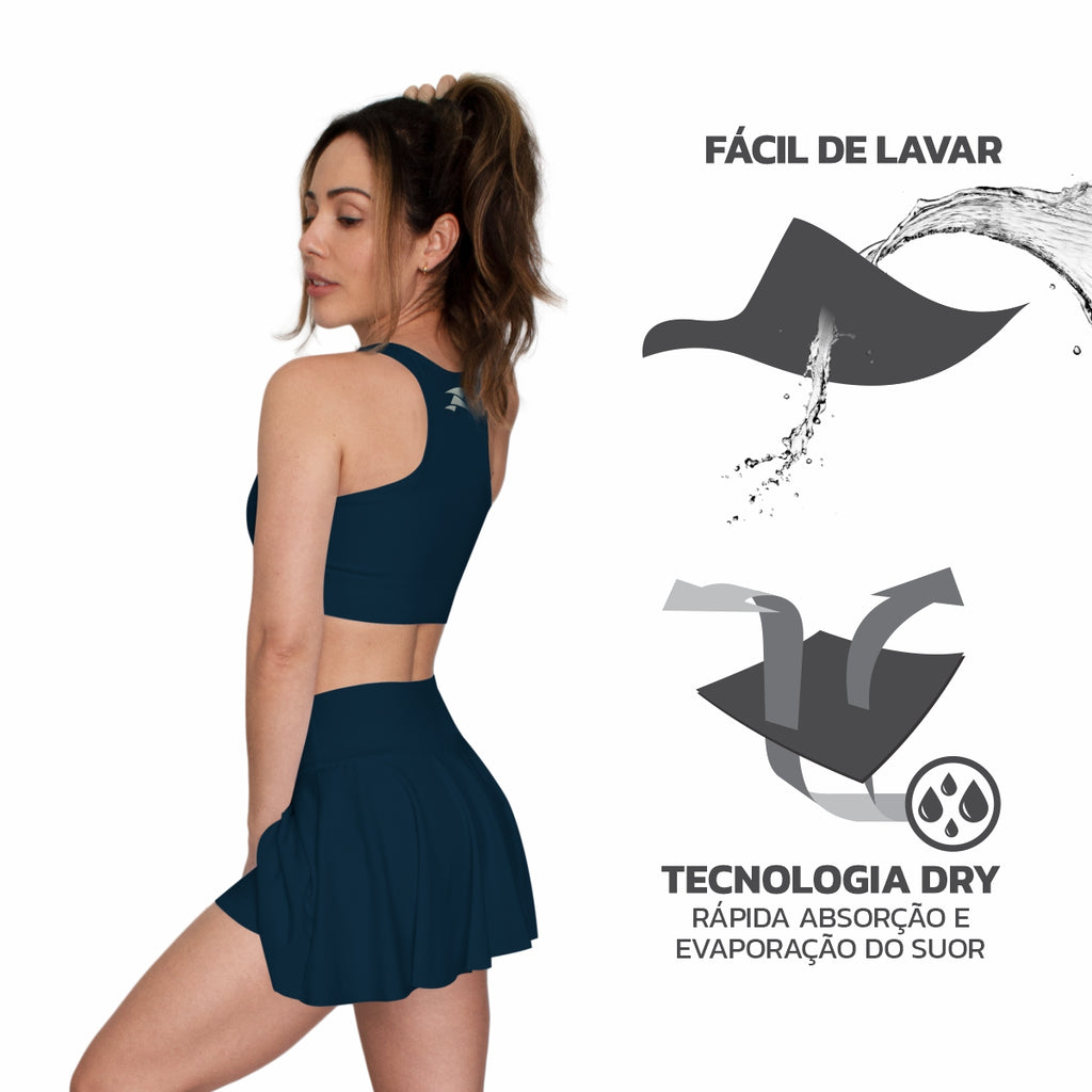 Short Saia Fitness Basic - Feminino