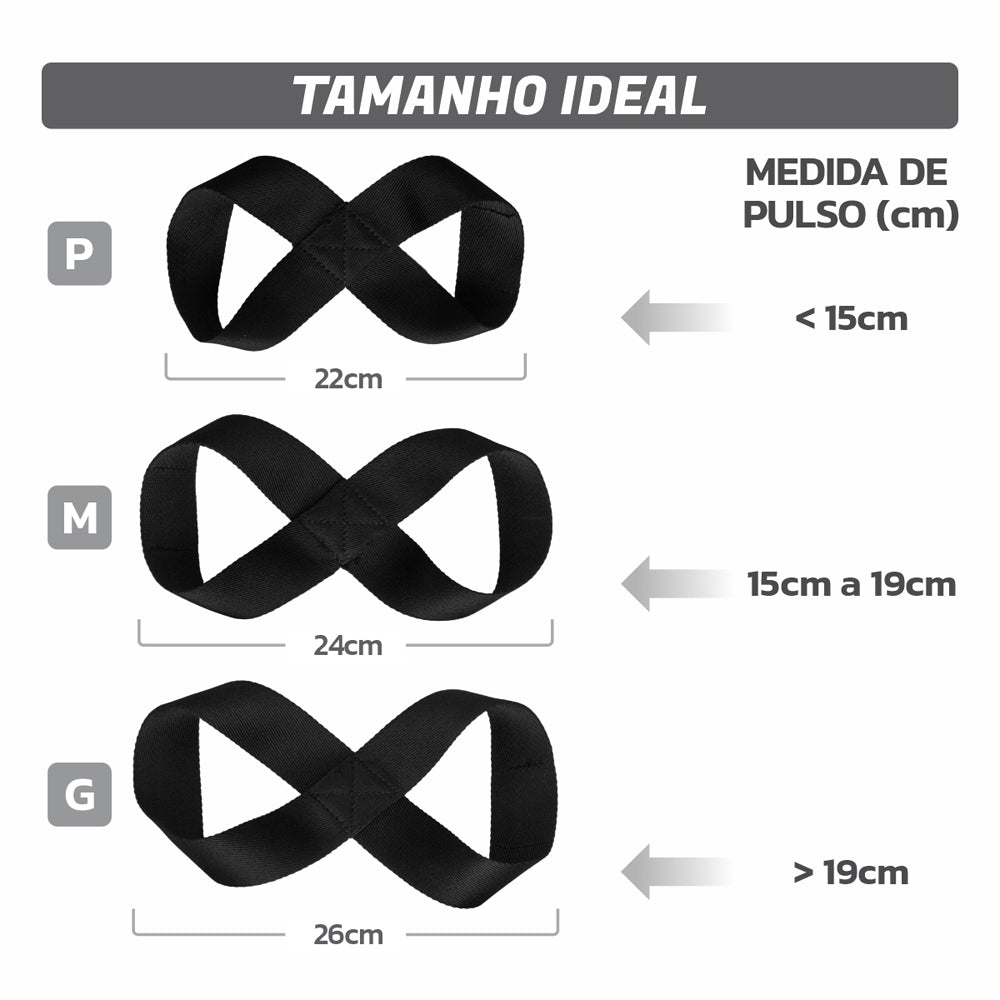 Straps Musculação 8-Shape
