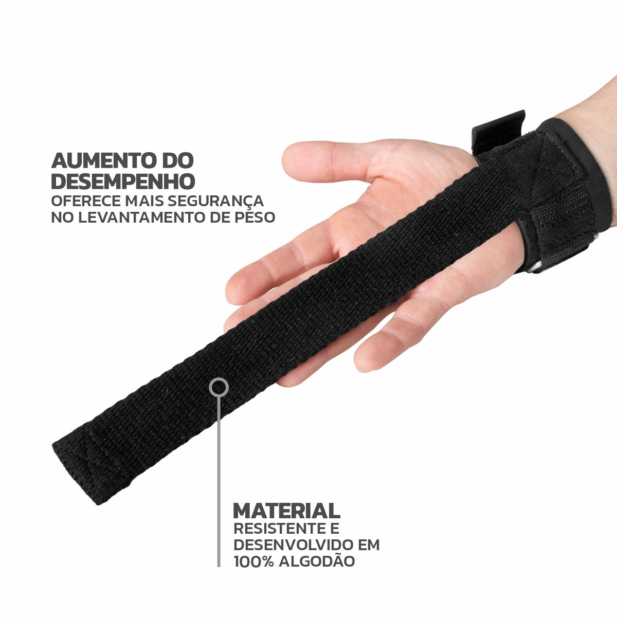 Strap de Musculação com Munhequeira