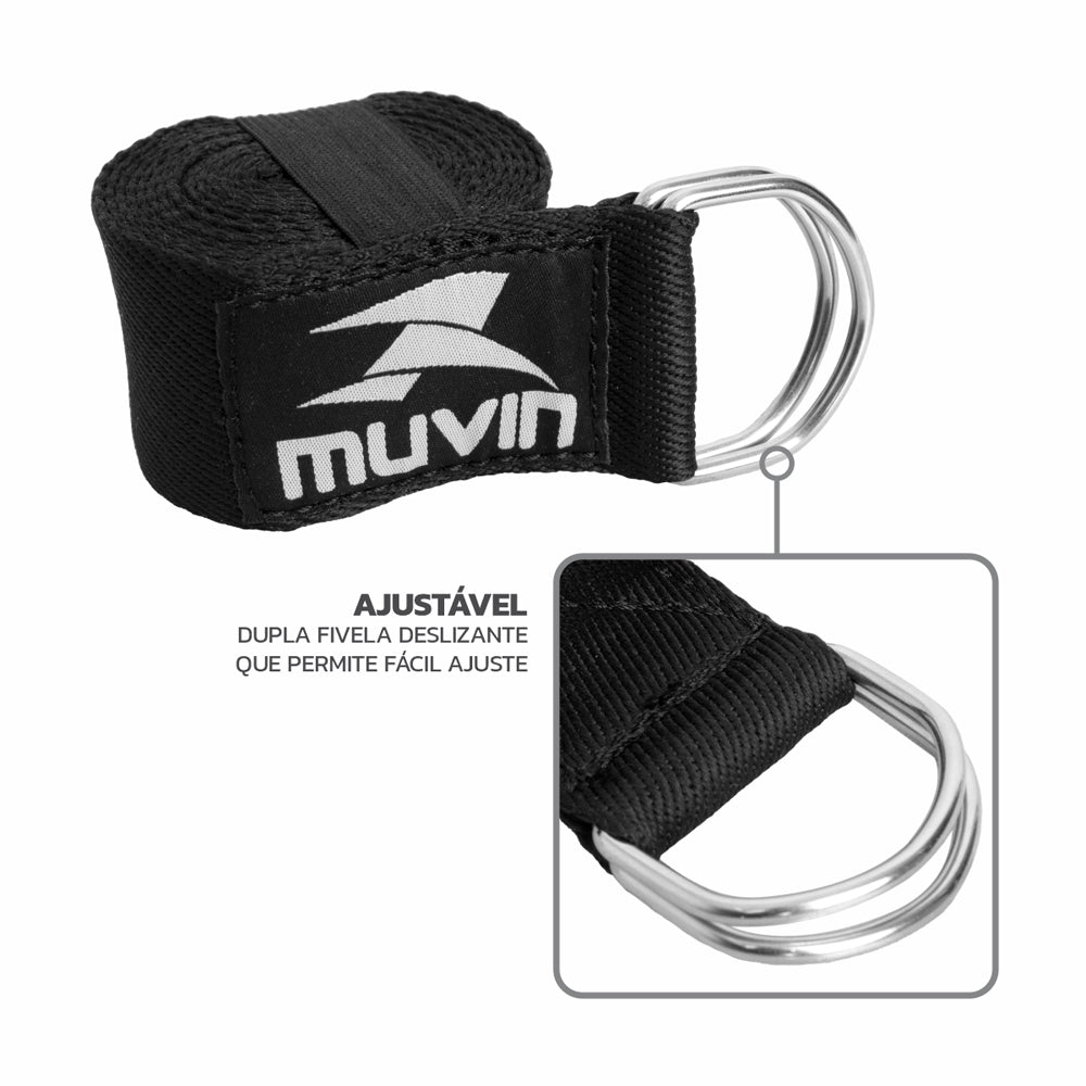 Yoga Strap Muvin Cinto para Alongamento - 305cm