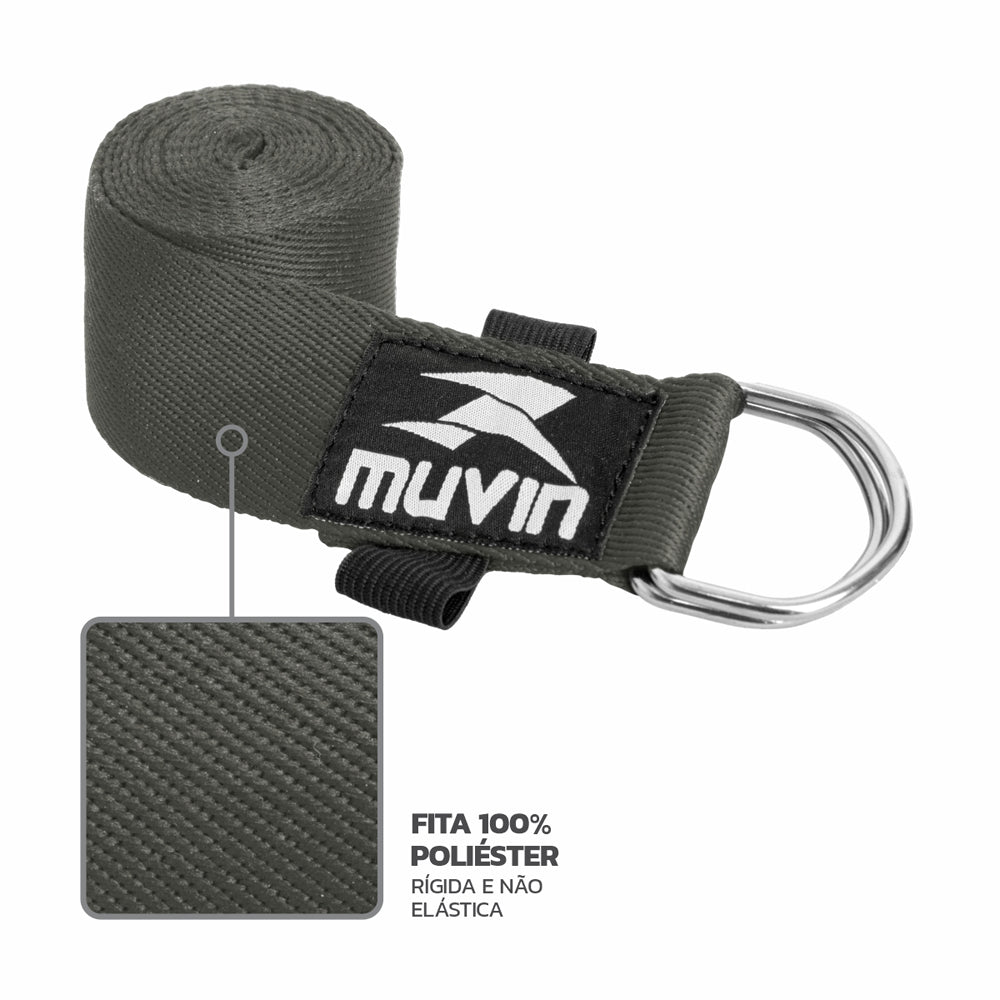 Yoga Strap Muvin Cinto para Alongamento  - 245cm