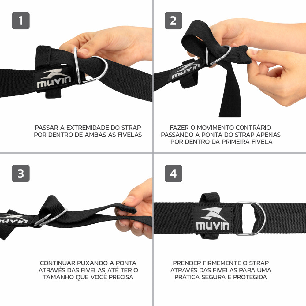 Yoga Strap Muvin Cinto para Alongamento - 305cm