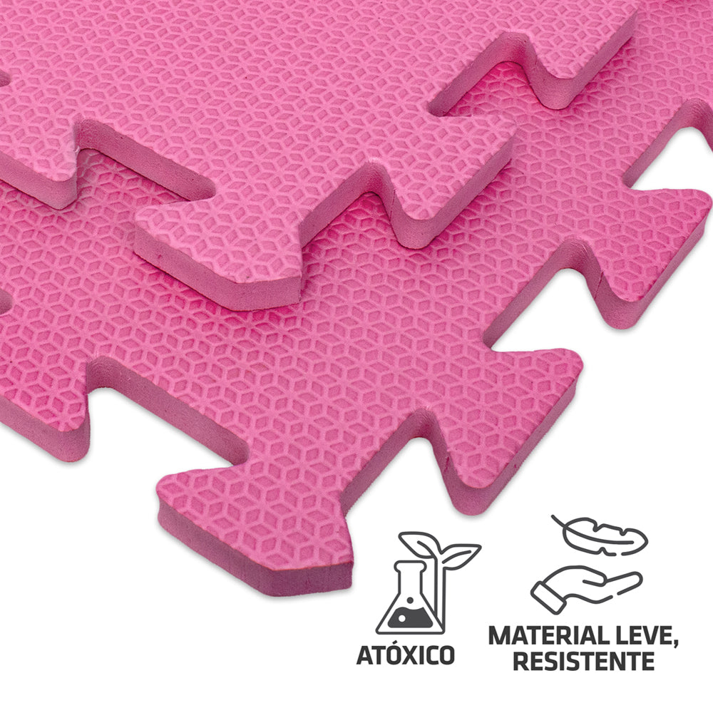 Tapete Fitness de Encaixe Muvin em EVA 4 Peças 50 x 50 cm