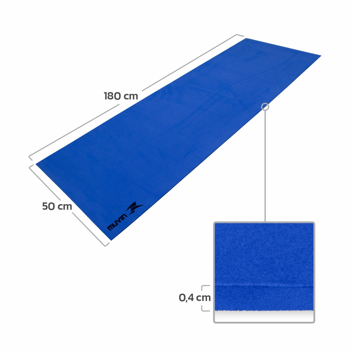 Tapete para Yoga Light em EVA - 180cm x 50cm x 4mm