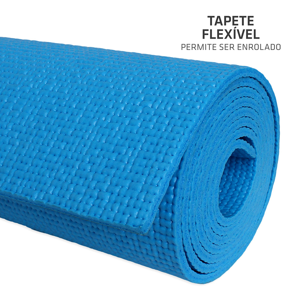 Kit Tapete para Yoga em PVC + Bola de Pilates 65cm