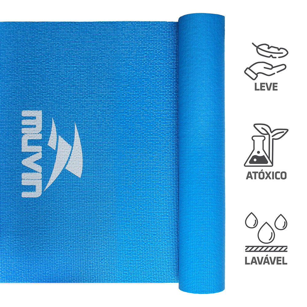 Kit Tapete para Yoga em PVC + Bola de Pilates 65cm