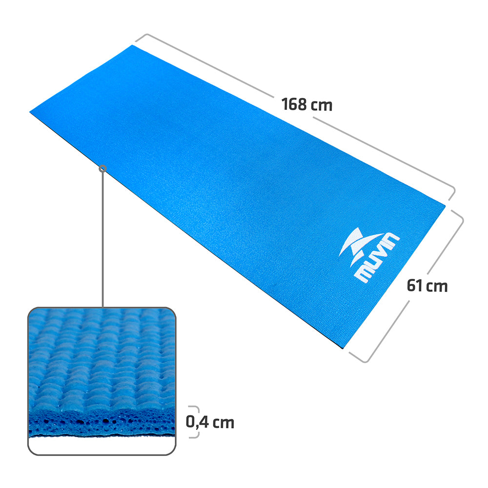 Kit Tapete para Yoga em PVC + Bola de Pilates 65cm