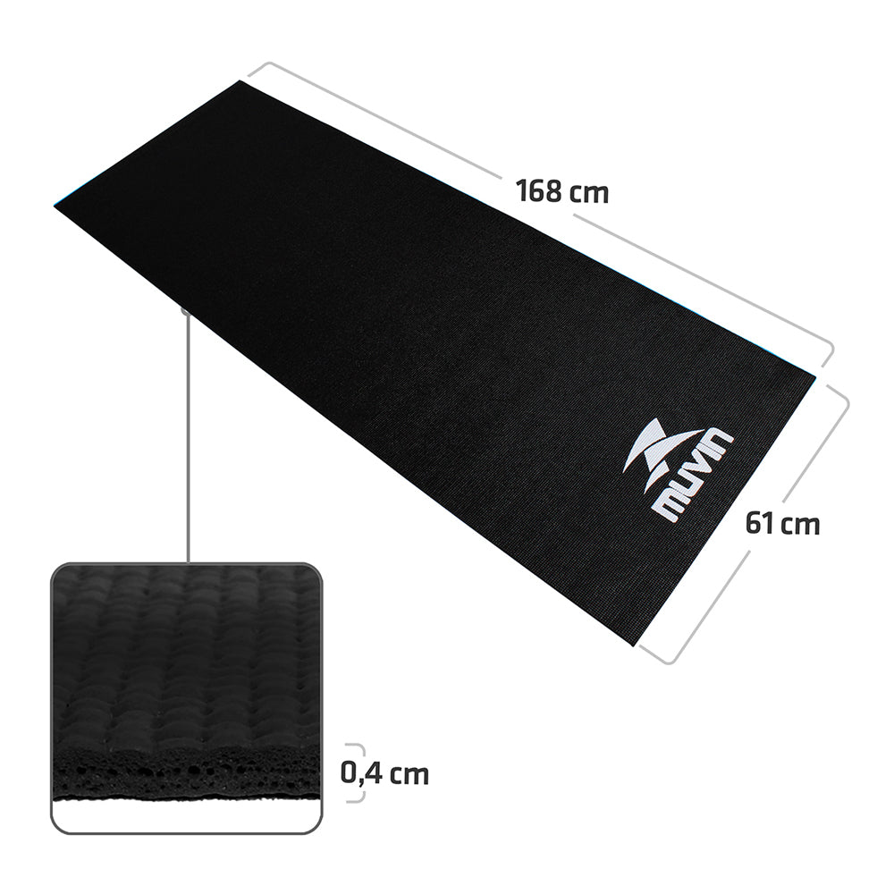 Tapete para Yoga Muvin em PVC 168cm x 61cm  x 4 mm