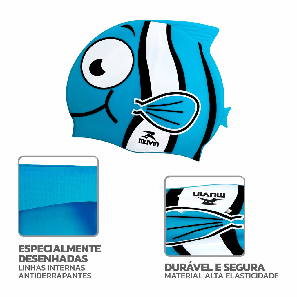Touca de Natação em Silicone Kid